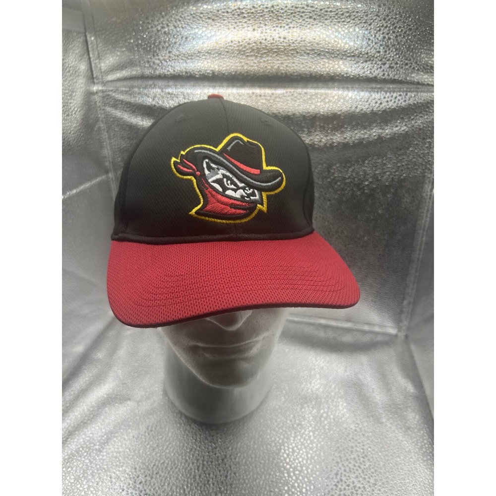 OC Sports Tri-City‎ Dust Devils MiLB Baseball Hat Black Red Adjustable Mesh Cap